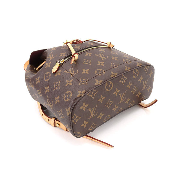 Louis Vuitton Monogram Montsouris Backpack Rucksack Brown Rfid Gold Hardware - Picture 4 of 6